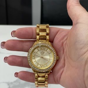 Premier Designs Watch gold tone, mother of pearl new, in box